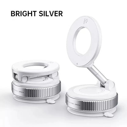 Universal Vacuum Magnet Phone Bracket Multi-angles Adjustment Strong Magnetic Suck Design Foldable Car Holder Anti-Slip Bracket