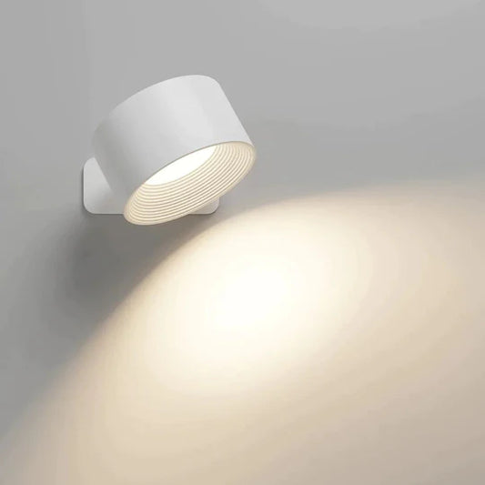 Led Wall Lamp Touch Control Remote 360 Rotatable USB Recharge Wireless Portable Night Light For Bedroom Reading Lamp